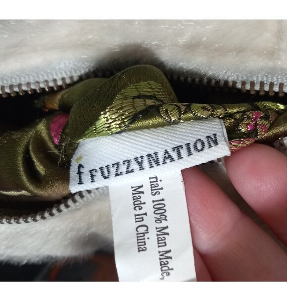 👉LAST CHANCE‼️ Vtg. Fuzzy Nation’s Poochie Pug Dog Handbag Apricot Fawn - Picture 13 of 16